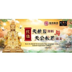 代烧天赦日拜料及天公赦罪疏文 Burn On Behalf Of Amnesty Day Joss Paper And Submit Forgiveness Petition