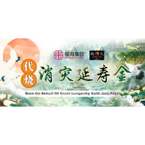 代烧消灾延寿金 Burn On Behalf Of Grant Longevity Gold Joss Paper