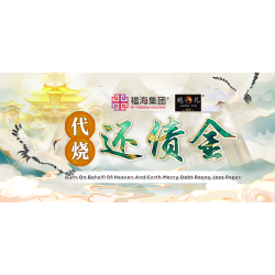 代烧还债金 Burn On Behalf Of Heaven And Earth Mercy Debt Repay Joss Paper