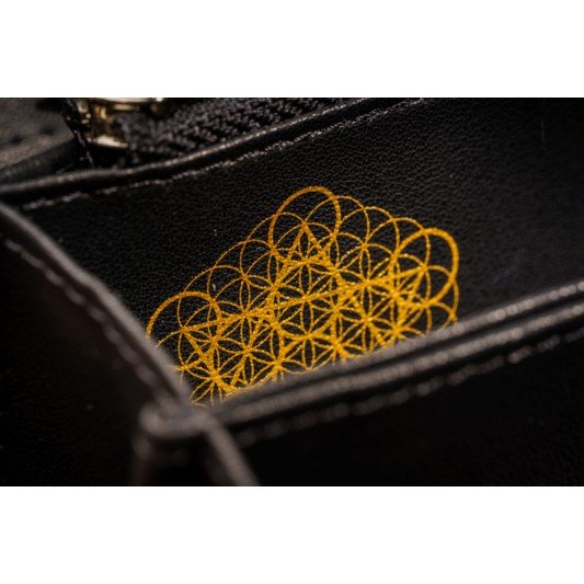 福海吸金钱包 - 拉链款 (黑色)