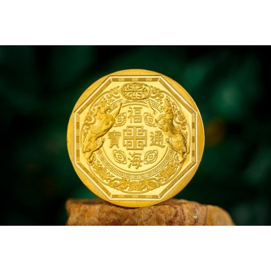 福海吸金钱包 - 开关款 (褐色)