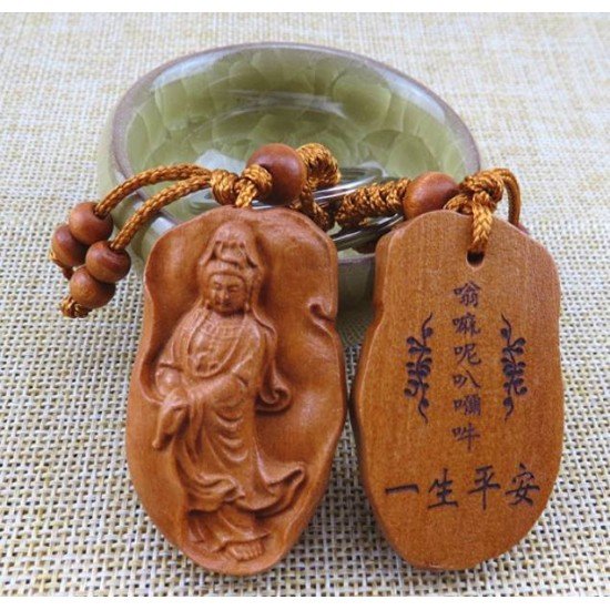 福海桃木观音如意扣 福海桃木观音如意扣