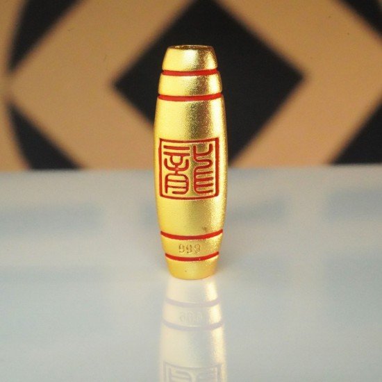 红龙天珠 Red Dragon Dzi Bead 红龙天珠 Red Dragon Dzi Bead