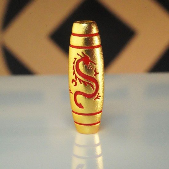 红龙天珠 Red Dragon Dzi Bead 红龙天珠 Red Dragon Dzi Bead