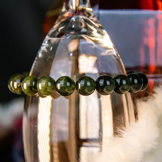 上高等绿发晶手链 Green Rutilated Quartz Bracelet 上高等绿发晶手链 Green Rutilated Quartz Bracelet