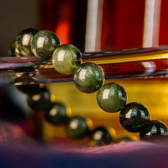 上高等绿发晶手链 Green Rutilated Quartz Bracelet 上高等绿发晶手链 Green Rutilated Quartz Bracelet