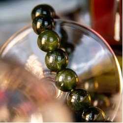 上高等绿发晶手链 Green Rutilated Quartz Bracelet 上高等绿发晶手链 Green Rutilated Quartz Bracelet