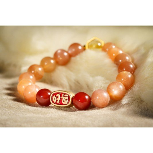 好运连连开运手链 10mm 好运连连开运手链 10mm