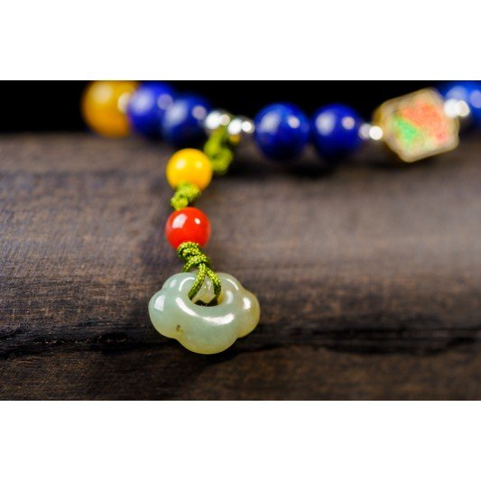 如意青金石手链 Lapis Lazuli Bracelet 8mm 如意青金石手链 Lapis Lazuli Bracelet 8mm