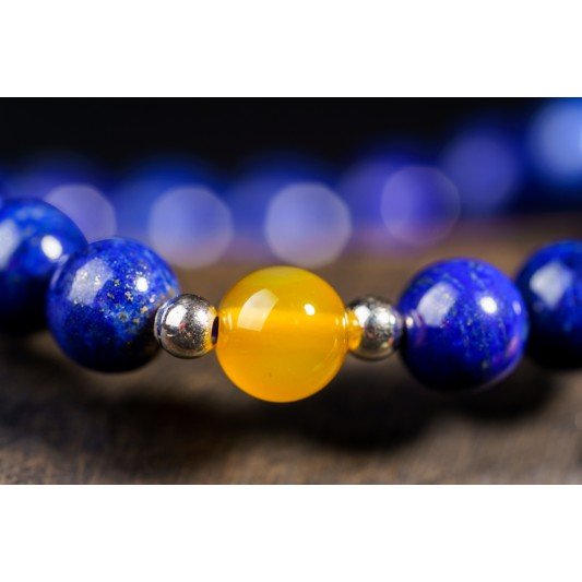 如意青金石手链 Lapis Lazuli Bracelet 8mm 如意青金石手链 Lapis Lazuli Bracelet 8mm