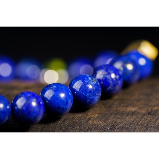 如意青金石手链 Lapis Lazuli Bracelet 8mm 如意青金石手链 Lapis Lazuli Bracelet 8mm