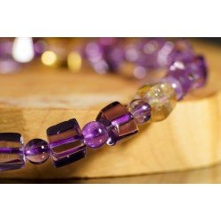 紫黄水晶方块 6mm 紫黄水晶方块 6mm