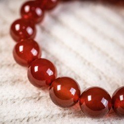 红玛瑙手链 Red Agate Bracelet 红玛瑙手链 Red Agate Bracelet