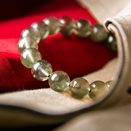 绿发晶手链 Green Rutilated Quartz Bracelet