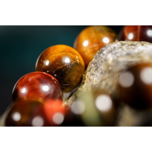 三色虎眼石手链 Tri-Colour Tigerite Bracelet 三色虎眼石手链 Tri-Colour Tigerite Bracelet