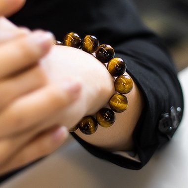 黄虎眼石手链 Yellow Tigerite Bracelet 黄虎眼石手链 Yellow Tigerite Bracelet