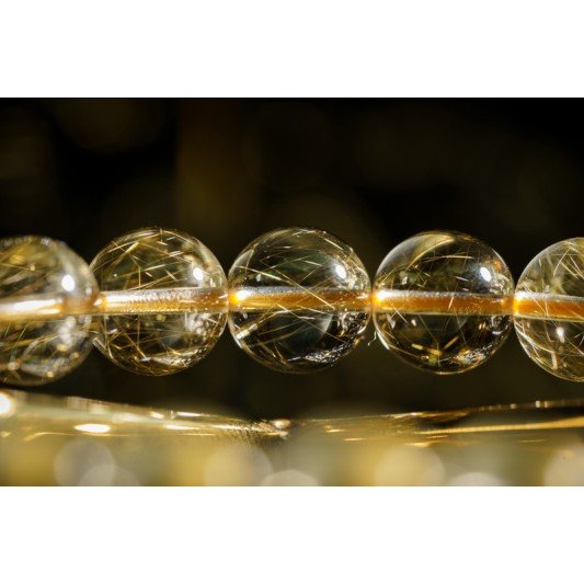 金发晶手链 Rutilated Quartz Bracelet