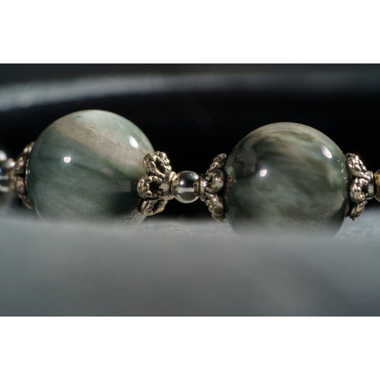 黑曜石+鹰眼石手链 Mix Crystal Bracelet (Obsidian + Hawk's eye) 黑曜石+鹰眼石手链 Mix Crystal Bracelet (Obsidian + Hawk's eye)