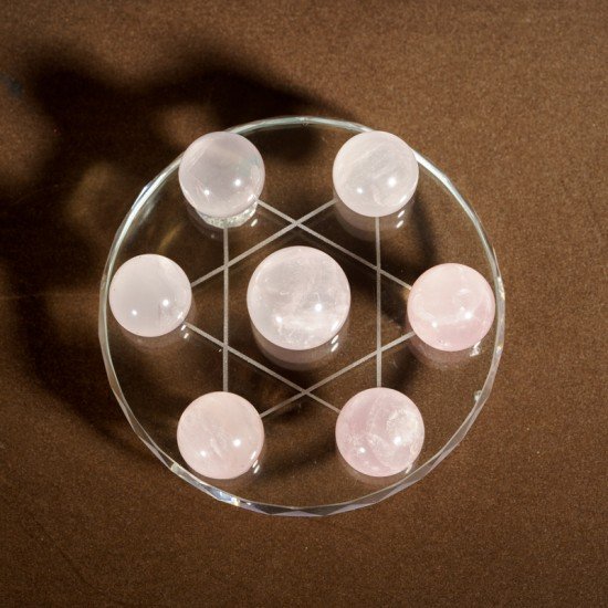 粉水晶七星阵 粉水晶七星阵