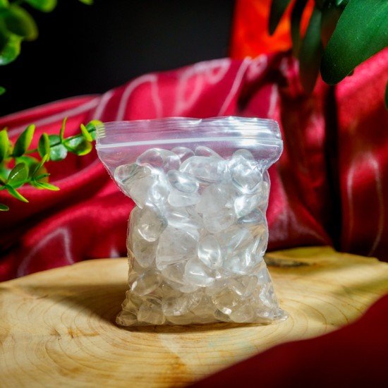 消磁碎水晶：白水晶 Tumbled Clear Quartz