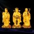 三星聚财 / 金沙福禄寿 Fortune / Golden Sanded Three Auspicious Lucky Star Gods
