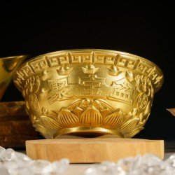 福海黄金聚宝盆 （大） Fuhai Golden Treasure Bowl (Big)