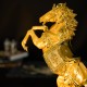 马到成功 (镀金)  Successful Arrival of Horse Statue (Golden Coating)