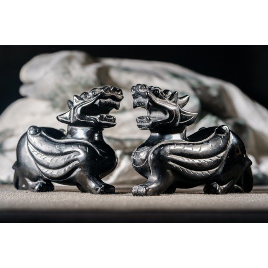 黑曜石貔貅 - 大 Obsidian Pixiu