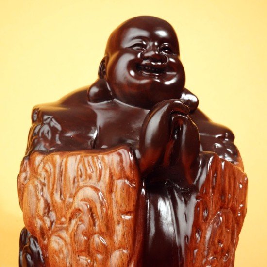 黑檀木笑佛 / 小 Black Wood Laughing Buddha