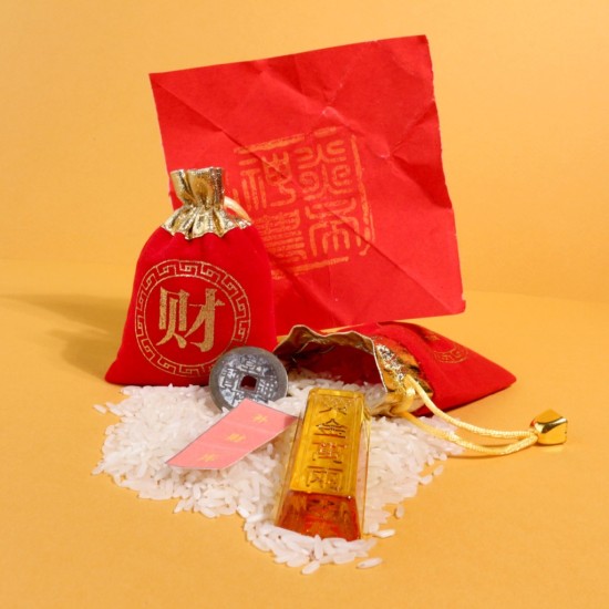黄金万两补财库袋 Golden Wealth Treasure Lucky Bag 