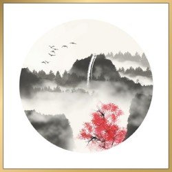 风水画 PT00006 : 山浓谷艳 风水画 PT00006 : 山浓谷艳