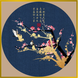 风水画 PT00038 : 花成蜜就