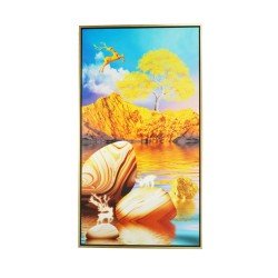 风水画 PT00110 : 生财有鹿 Rich Deer